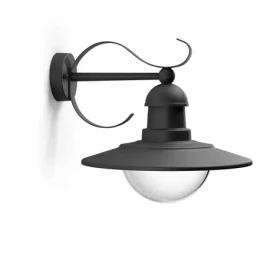 Philips Topiary 60W čierna / Vonkajšie nástenné svietidlo / bez zdroja / E27 / IP44 (SKL000235204)