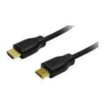 LogiLink HDMI kábel A(M)-A(M) čierna 0,2 m / HDMI kábel / 4K/30Hz / pozlátené konektory / HEC (CH0076)