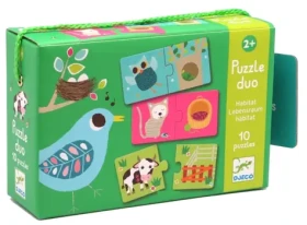 DJECO Puzzle Zvieracie domčeky