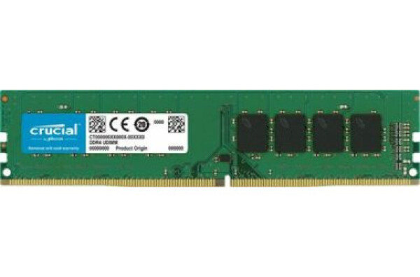 CRUCIAL 32GB (1x32GB) 3200 MHz / DDR4 / DIMM / PC4-25600 / CL22 / Non-ECC / Un-buffered / DRx8 / 1.2V (CT32G4DFD832A)