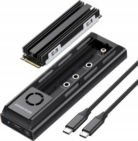 Graugear GRAUGEAR externe Docking M.2 NVMe/NGFF SSD mit Lüfter 20Gbit