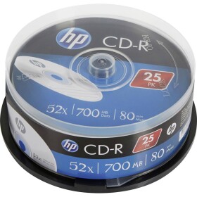 HP CRE00015 CR-R 700 MB 25 ks vreteno; CRE00015 - HP CD-R 700MB 52x, 25ks