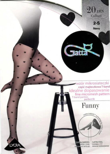 Pančuchy Funny nr 08 20 den Gatta L černá