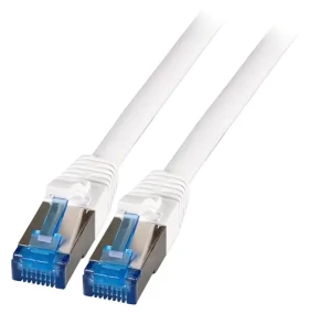 EFB S/FTP CAT6A/Cat7 superflex bílá / Patch kabel / 0,25 m / RJ-45 / TPE / 10Gbit/s (K5525FWS.0,25)