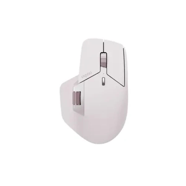 Rapoo MT760M Multi-mode ružová / bezdrôtová laserová myš / 4000 DPI / 10 tlačidiel / 2.4GHz (6940056125323)