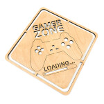 Veselá Stena Drevená nástenná dekorácia Gamer Zone