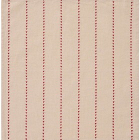 Ib Laursen Bavlnený obrúsok Valentina Red Hearts 40 × 40 cm