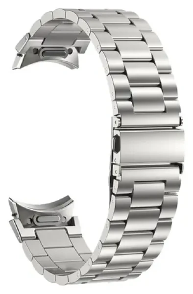 Puro METAL remienok Samsung Galaxy Watch 4/5/6 strieborná / Nerezová oceľ / Kompatibilný s Galaxy Watch 4-6 Classic/Pro