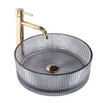 REA - Umývadlo na dosku Ingrid 36x36 Grey REA-U8524