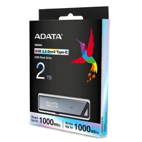 ADATA UE800 2TB strieborná / Flash disk / USB-C 3.2 Gen 2 / 1000/1000 MB/s (AELI-UE800-2T-CSG)