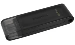 Kingston DataTraveler 70 64GB čierna / Flash Disk / USB 3.2 Gen 1 - (USB-C 3.0) (DT70/64GB)