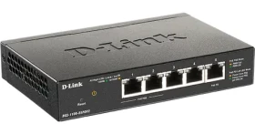D-Link DGS-1100-05PDV2 / 5- Port Gigabit PoE SMART Switch / napájaný cez PoE / 2x PoE porty (DGS-1100-05PDV2)