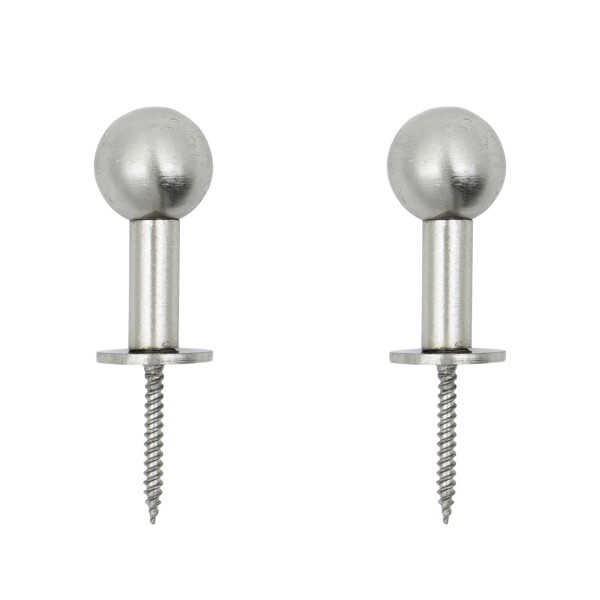 House Doctor Kovový vešiak Ball Silver Finish Small – set 2 ks
