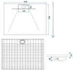 REA - Sprchová vanička Bazalt Long White 80x100 REA-K3320