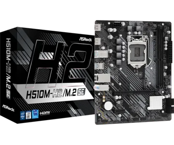 ASRock H510M-H2/M.2 SE / H510 / LGA 1200 / 2x DDR4 / PCIEx16 / 1x GLAN / mATX (90-MXBMQ0-A0UAYZ)
