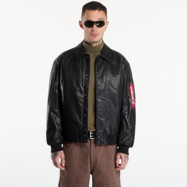 Bunda Alpha Industries PU College Jacket Black M