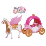 Mamido Mamido Bábika princezná s koňom Pegasom a kočiarom so zvukmi a svetlom XL