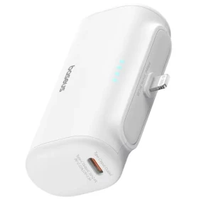Baseus Compact 5000mAh 20W Lightning biela / Powerbanka / 1x Lightning(M) / 1xUSB-C(F) (P10068307213-00)