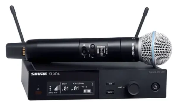 Shure SLXD24E/B58-G59 / Bezdrôtový mikrofónny systém / UHF / 470-514 MHz / XLR (010-04-878)