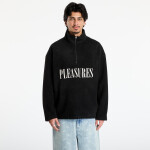 Mikina PLEASURES Onyx Half Zip Polar Fleece Black M