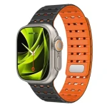 Mobile Origin Magnetic Strap Apple Watch 49mm/46mm/45mm/44mm čierna/oranžová (AWMS-01-BLK-ORG)