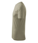 Klasické nové pánske tričko light khaki S