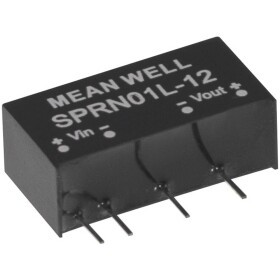 MEAN WELL SPRN01L-05 DC / DC menič napätia 200 mA 1 W Počet výstupov: 1 x; SPRN01L-05