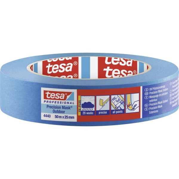 Tesa PRECISION OUTDOOR 04440-00001-00 krepová lepiaca páska tesa® Professional modrá (d x š) 50 m x 25 mm 1 ks; 04440-00001-00