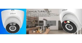 Dahua Turret A1 biela / Vonkajšia IP kamera / 5 Mpx / Wi-Fi 6 / farebné nočné videnie / IP67 (DH-IPC-T5AP-PV-0360B-EUR)
