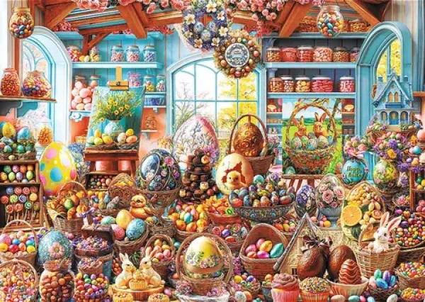Trefl Puzzle Premium PLUS: Veľkonočná cukráreň