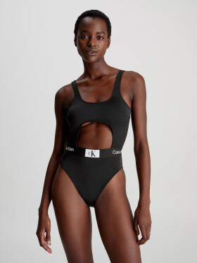 Dámske jednodielne plavky KW0KW02357 BEH black Calvin Klein