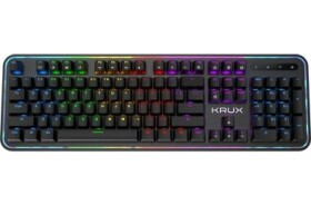 KRUX Comet RGB Outemu Blue čierna / Herná klávesnica / US layout / Mechanická / USB 2.0 (KRX0023)