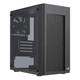 AeroCool Hexform čierna / PC skriňa / Micro ATX / 1x USB 3.0 / 2x USB 2.0 / Bez zdroja / priehľadná bočnica (AEROPGS-HEXFORM-GBK2)