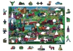 Wooden City Drevené puzzle Veteráni 2v1