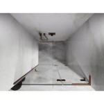 MEXEN/S - Lunar L sprchové dvere krídlové pravé 95, transparent, meď kartáčovaná 834L-095-000-65-00-P