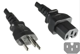 MicroConnect Power Cord Swiss Typ J - C15 1.8m čierna / Švajčiarska koncovka (PE160518)