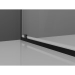 MEXEN/S - Exo sprchovací kút dvere krídlové 75 x 95, transparent, čierna 8181-075-095-70-00