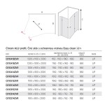 Mereo Sprchovací kút, Novea, obdĺžnik, pántový, 110x100 cm, chróm ALU, sklo Číre CK10516ZVR