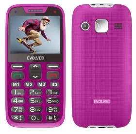 Evolveo EasyPhone XR + stojan ružová / 2.3 "/ SOS / Bluetooth / FM / microSD (EP-601-XR-PK)
