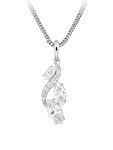 Silver Cat Strieborný náhrdelník s kubickými zirkónmi Classics SC594 (retiazka, prívesok)