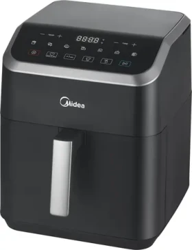 Midea MAD55000ADK čierna / Teplovzdušná fritéza / 1900 W / objem 5.5 l (MAD55000ADK)