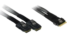 Inter-tech SAS kábel SFF-8654 - 2x SFF-8087 / Kábel / 24 Gb/s / 0,75 m (88885641)