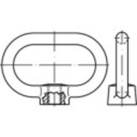 TOOLCRAFT 147131 matice strmeňov M20 DIN 28129 ocel glavanizované zinkom 1 ks; 147131