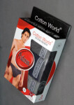 Pánske nohavičky 3PAK Platinum Mix farieb - Cotton World XL černo-modro-zelená