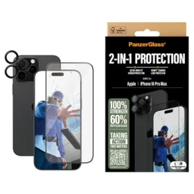 PanzerGlass ochranné sklo UWF + Hoops Bundle pre iPhone 16 Pro Max čierna Frame (ACPGB28641284)