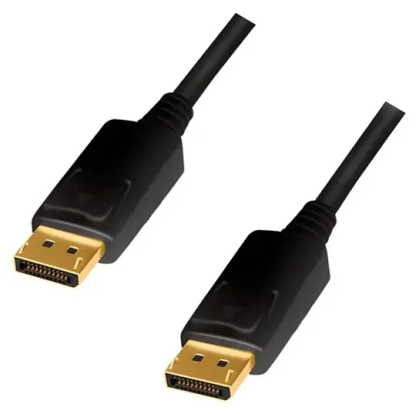 LogiLink DisplayPort 1.2 čierna / Kábel DisplayPort / 1 m / 4K/60 Hz (CD0100)