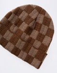 Service Works Chunky Check Beanie Brown