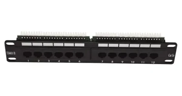 Lexi-net Patch panel 12 Port Cat.5e UTP / Patch panel / 10" / 1U / Cat.5e / UTP (PATCHP1U12P)
