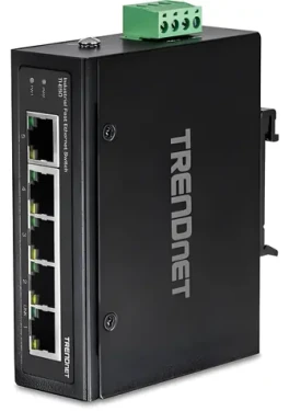 Trendnet Priemyselný switch 5x Fast Ethernet DIN lišta / Switch / IP30 / -40 až 75 ° C / neriadený (TI-E50)