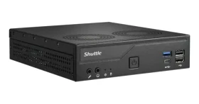 Shuttle XPC slim Barebone DH610V2 čierna / Mini-PC / Bez CPU (LGA1700) / 2x SO-DIMM DDR5 max. 96 GB / M.2 NVMe / 2x LAN (DH610V2)